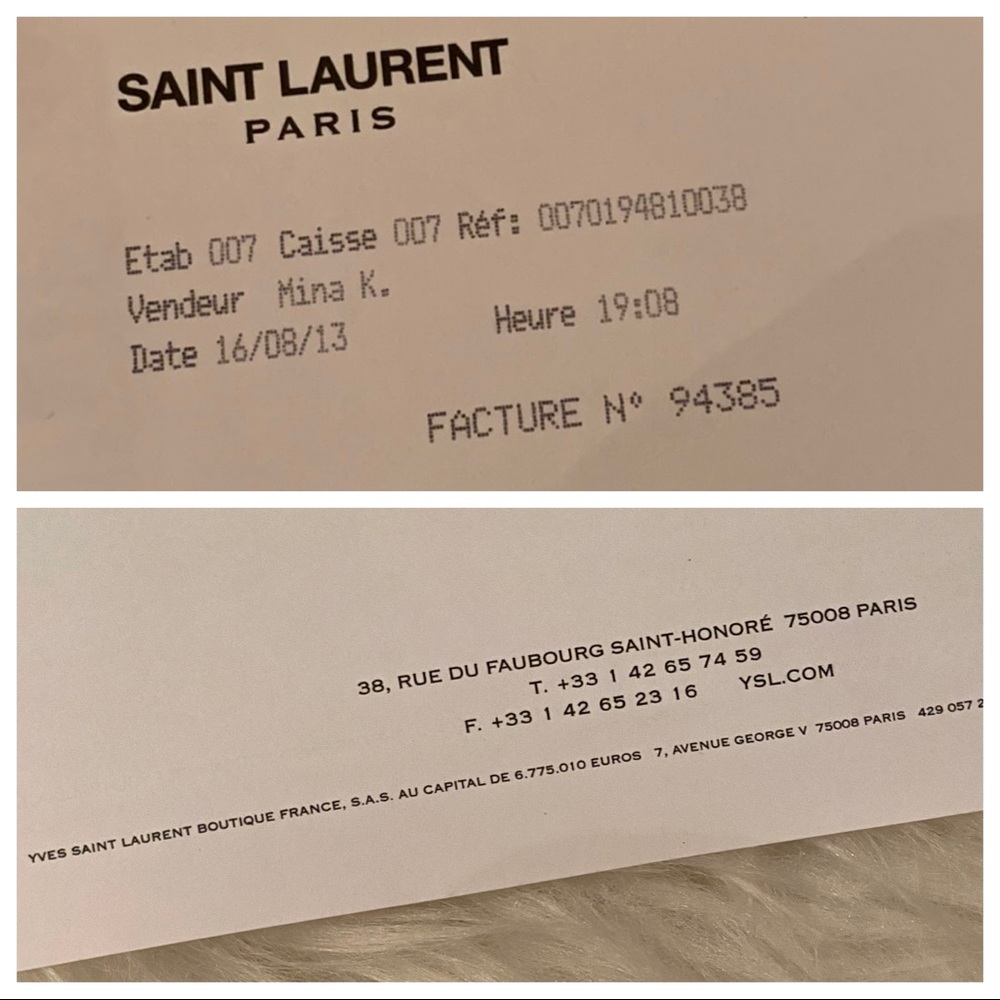 AUTHENTIC YSL PORTEFEULLE WALLET LIKE NEW BLACK - Picture 8 of 8